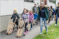 Osterratschen in Neufeld, 14.04.2017