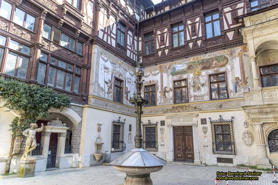 Peles, Brasov, Bran in Rumänien, April 2024