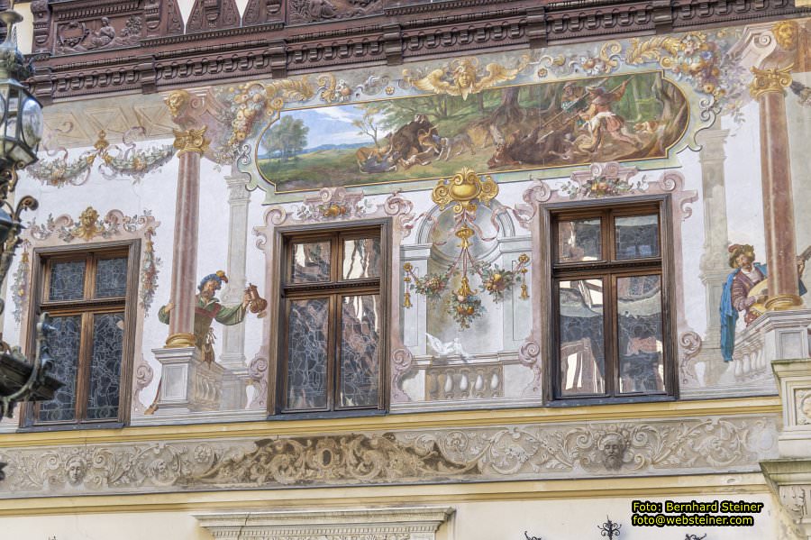 Peles, Brasov, Bran in Rumänien, April 2024