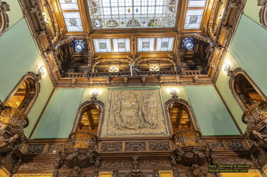 Peles, Brasov, Bran in Rumänien, April 2024