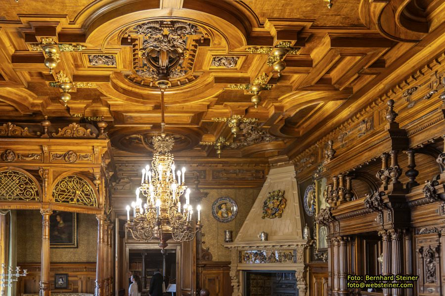 Peles, Brasov, Bran in Rumänien, April 2024