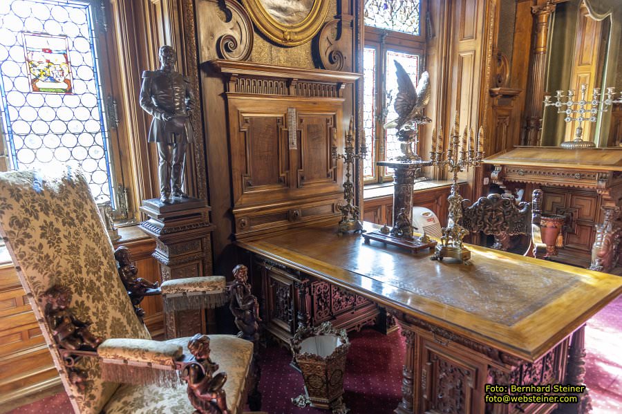 Peles, Brasov, Bran in Rumänien, April 2024