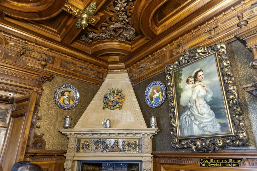 Peles, Brasov, Bran in Rumänien, April 2024