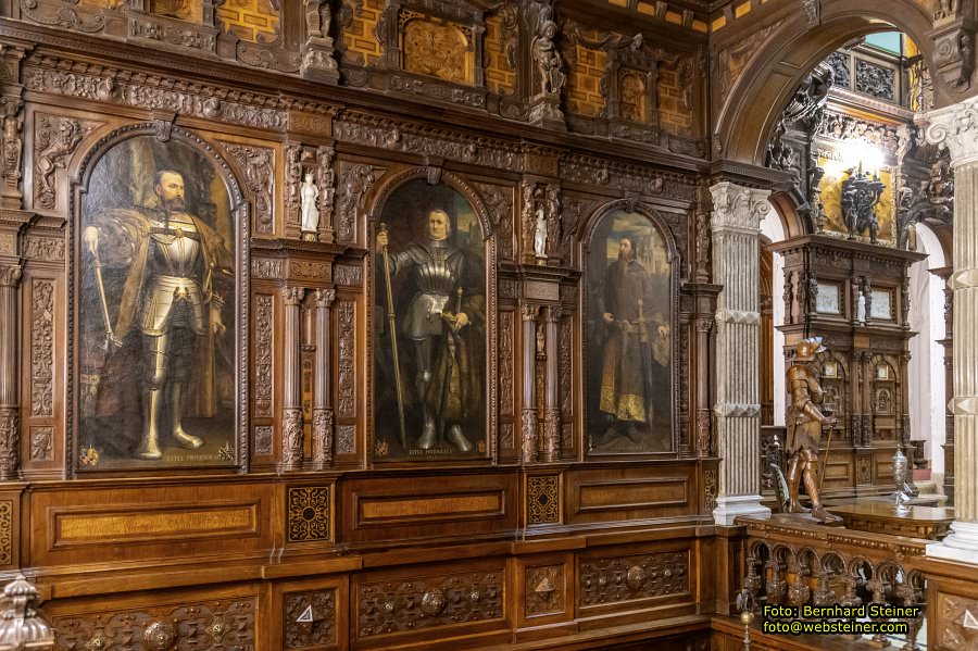 Peles, Brasov, Bran in Rumänien, April 2024