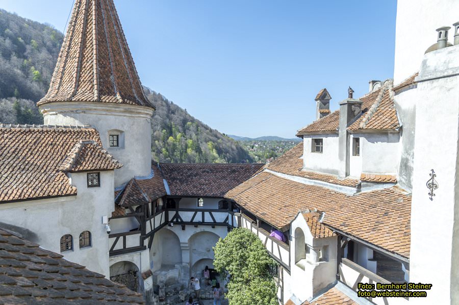 Peles, Brasov, Bran in Rumänien, April 2024